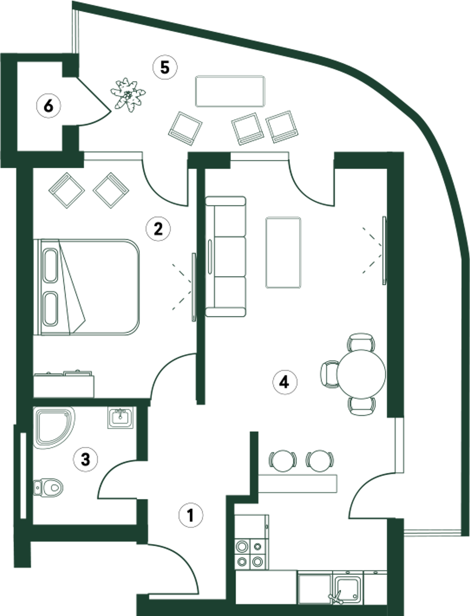 ორსაძინებლიანი